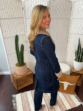 Sherpa Trimmed Denim Coat