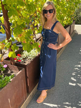 Square Neck Denim Dress