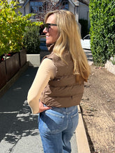 Gotta Love It Cropped Puffer - Choc