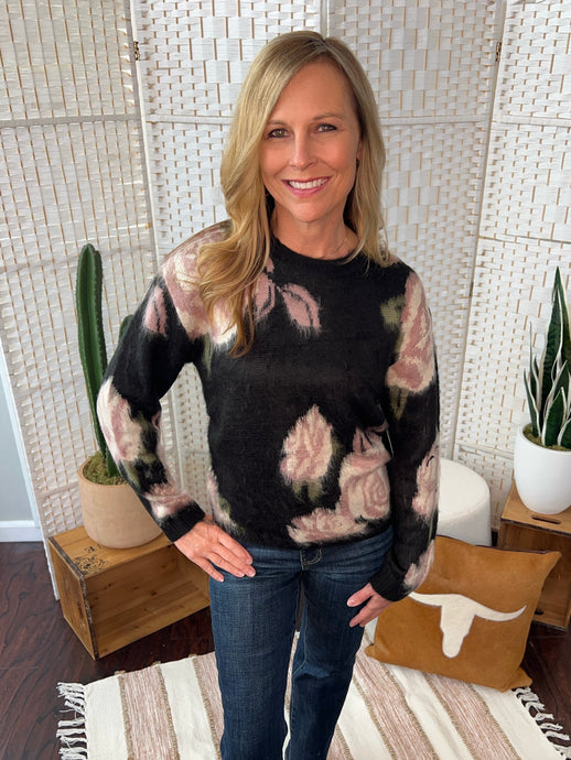 Midnight Rose Sweater