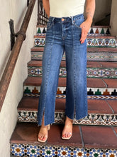 Slit Front Ankle Wide Jean