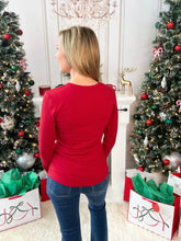 Pure Comfort Ribbed Top - Crimson