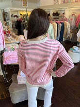Sweet On Stripes Sweater - Pink