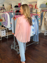 Soft Pink Pleat Back Top