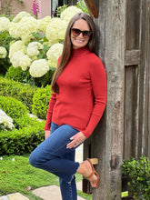 Best In Class Ribbed Mockneck - Rust