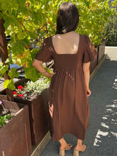 Wandering Eyes Midi Dress - Brown