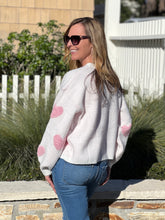 Sweet Love Heart Sweater - Pink