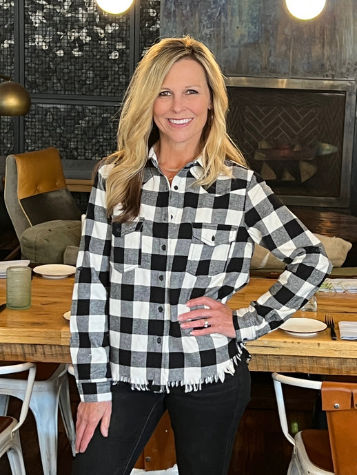 Frayed All Day Plaid Shirt
