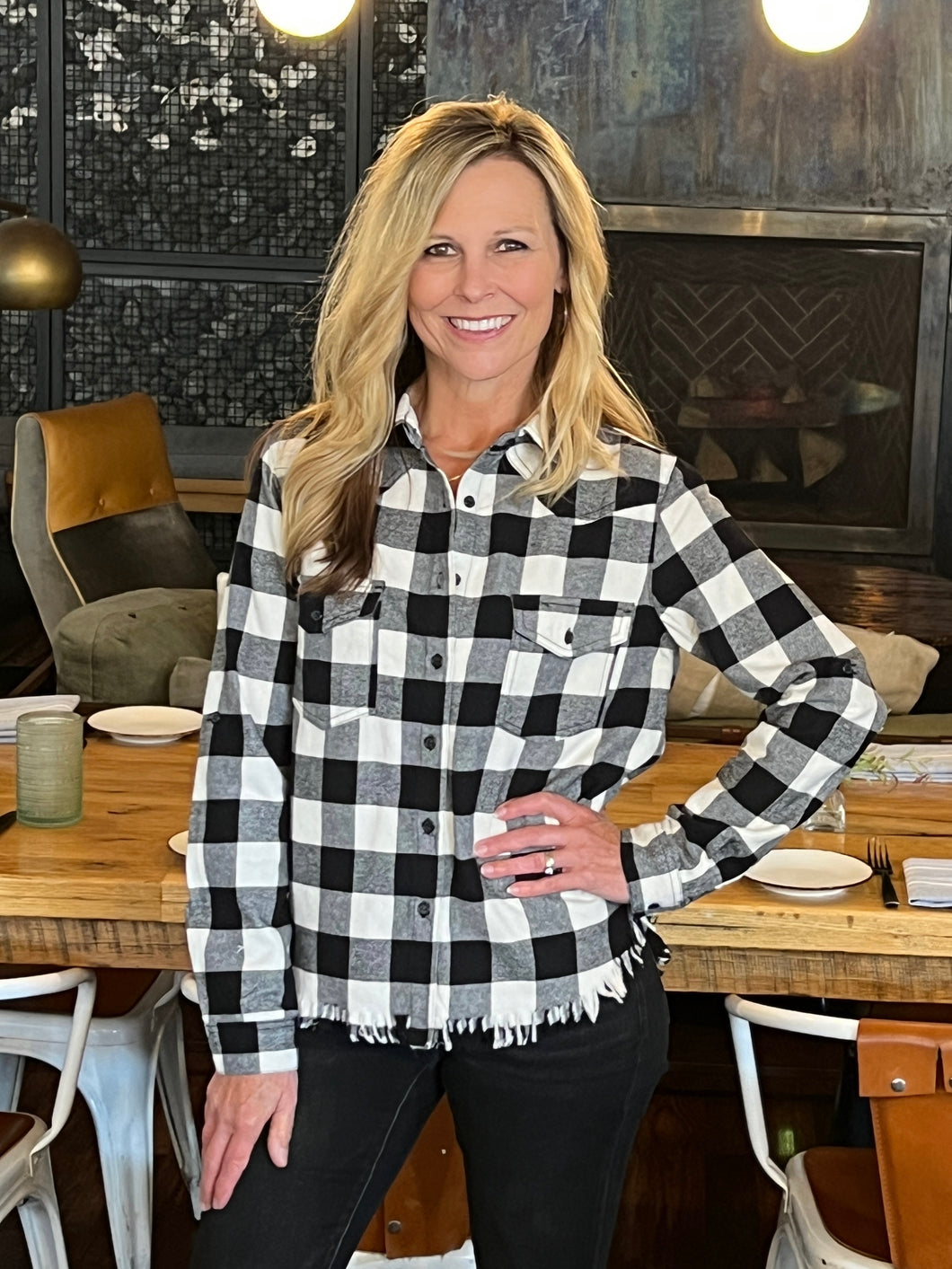 Frayed All Day Plaid Shirt