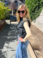 Gotta Love It Cropped Puffer - Black
