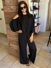 Washed Poly Silk Pocket Pants - Black