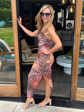 Floral Leopard Mesh Dress
