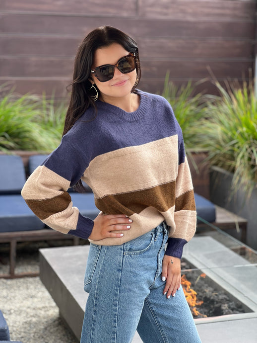 Autumn Colorblock Sweater