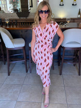 Mauve Maven Abstract Print Dress