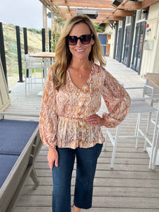 Boho Lurex Top