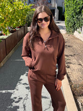 Pure Heaven 3/4 Zip Jacket - Chocolate