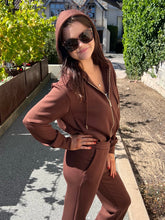 Pure Heaven Zip Hoodie - Chocolate