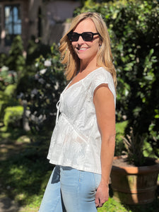 Above It All Blouse - White