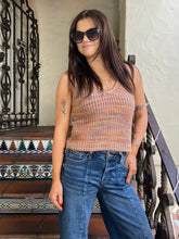 Space Dye Mixed Vest - Camel