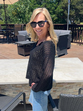 Total Obsession Net Sweater - Black