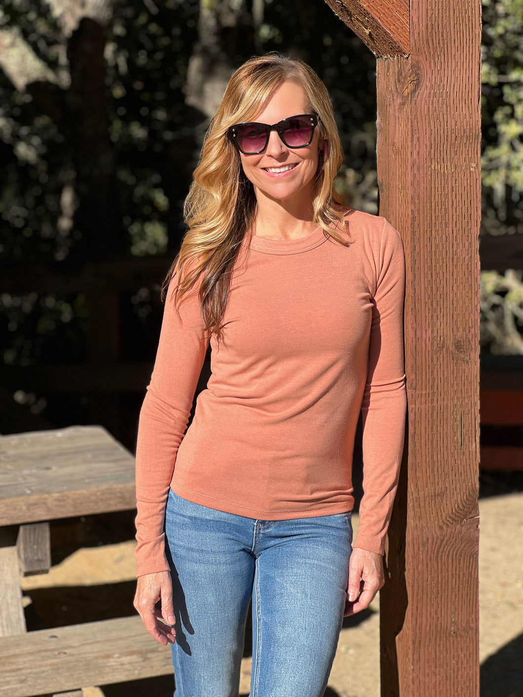 The Ultimate Knit Top - Persimmon