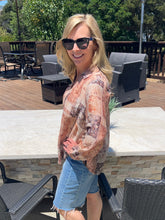 Patchwork Tan Printed Top