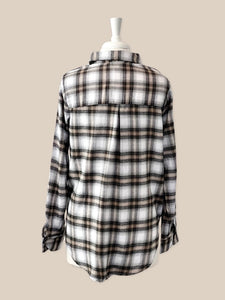 Lucky Life Plaid Top - Ivory