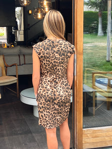 Wild Life Leopard Wrap Dress
