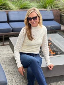 Crochet My Way Sweater - Cream