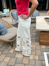 Stride Wide Lace Jeans - White