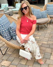 Short Sleeve Off Shoulder - Cherry