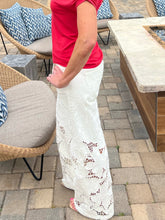 Stride Wide Lace Jeans - White