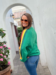 Rainbow Bright Sweater - Green