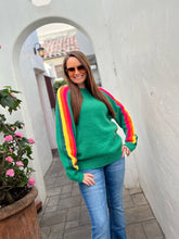 Rainbow Bright Sweater - Green