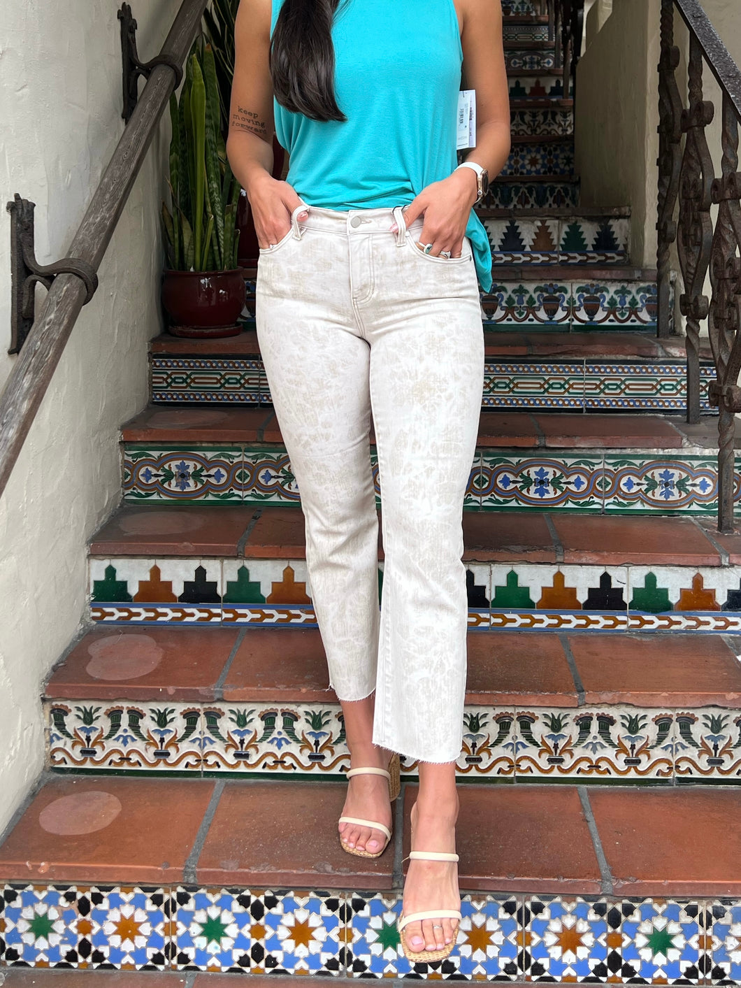 Hannah Crop Flare Biscuit Tan