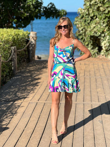 Milan Cowl Mini Dress