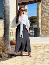 Split Decision Maxi Skirt - Black