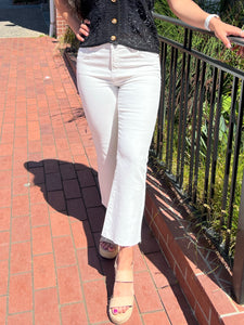 Hannah Crop Scissor Fray