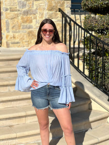 Sheer Perfection Of Shoulder - Blue